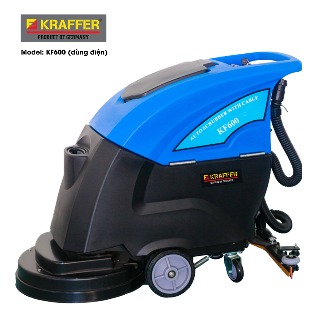 Máy lau sàn nhà xưởng Kraffer KF600 - dùng điện
